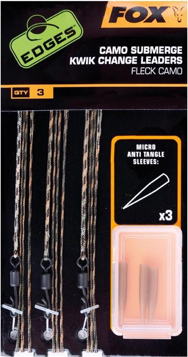 Fox Edges Camo Submerge leaders Kwik Change - 40lb - Camo van Fox — afbeelding 2
