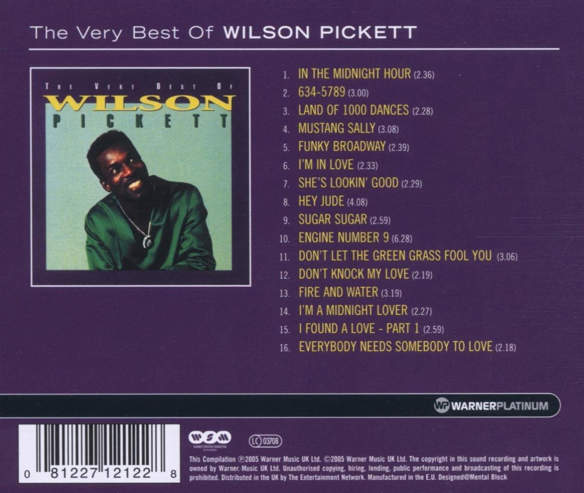 The Very Best Of Wilson Pickett, Wilson Pickett CD (album) Muziek