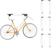 Relaxdays 4 x fietslift - ophangsysteem fiets - fietsophangsysteem plafondlift universeel, gebruikt tweedehands  Nederland