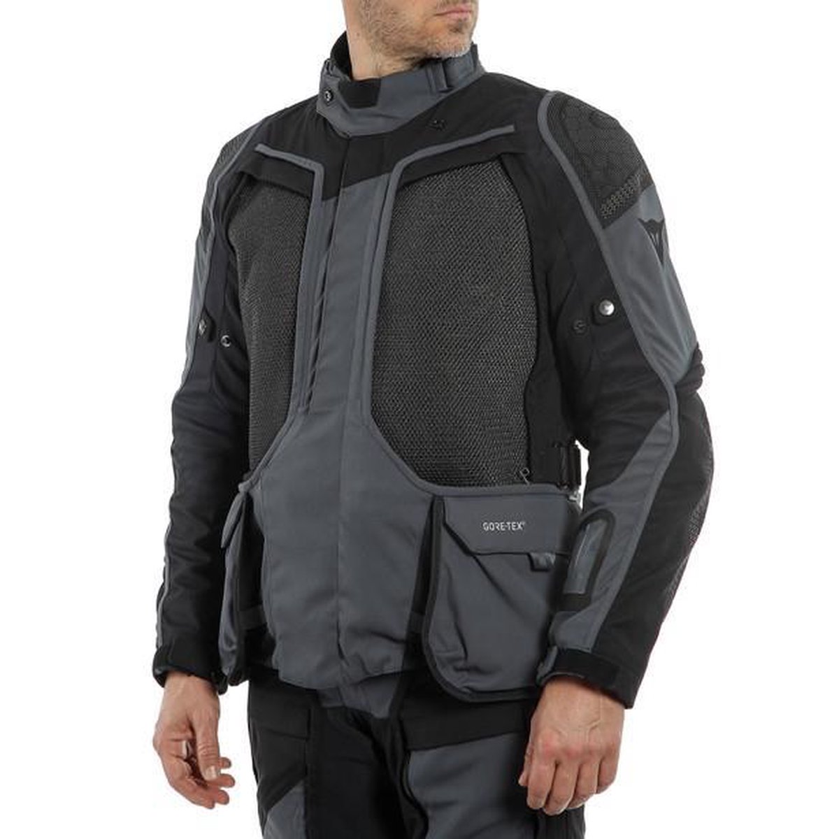 Veste D-EXPLORER 2 GORE-TEX® DAINESE Gris/Bleu/Rouge/Noir - ,  Veste moto