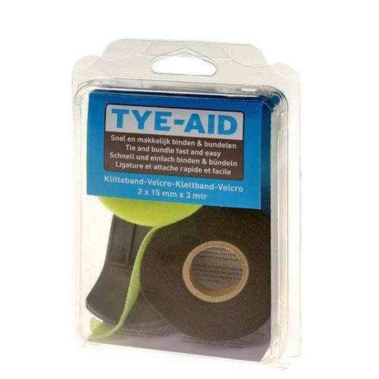 Tye-aid Klittenband Set - Inclusief Snijmes - Multifunctioneel - Tye-aid