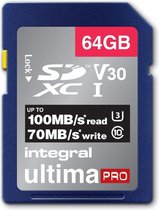Geheugenkaart Integral SDXC V30 64GB