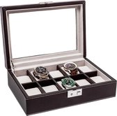 LA ROYALE Horlogebox Duro - Zwart - 10 Horloges