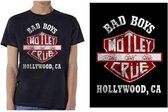 Motley Crue - Bad Boys Shield Heren T-shirt - L - Zwart