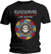 Iron Maiden Heren Tshirt -M- Book Of Souls Live Chapter Zwart