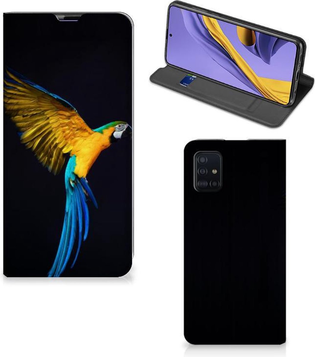 Samsung Galaxy A51 Hoesje maken Papegaai