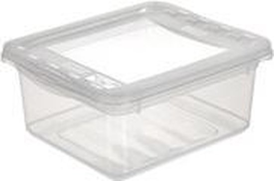 Boite à couvercle de rangement 6 Litres Transparente KEEEPER BEA