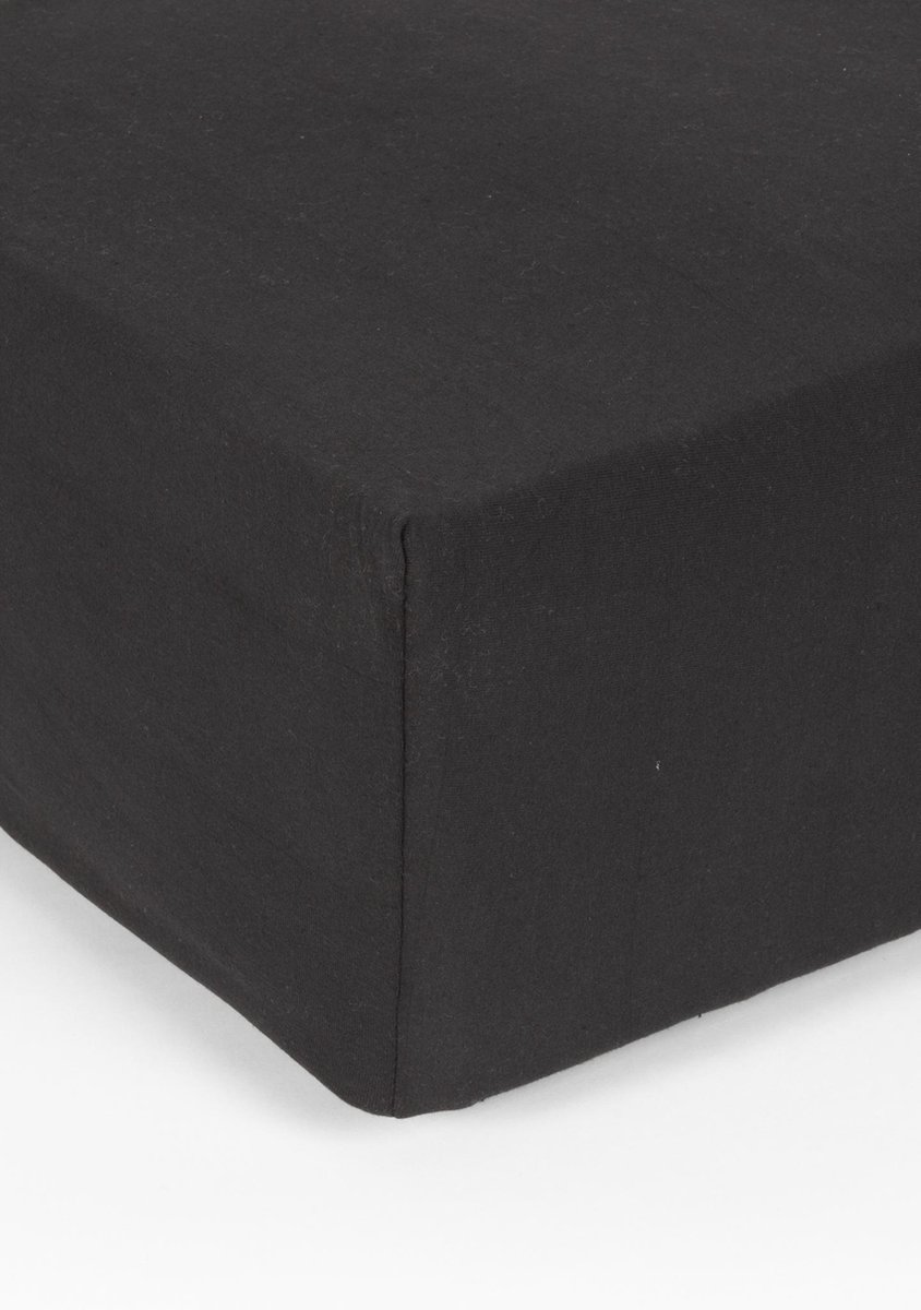 Ambianzz Bedding Enkel Jersey Hoeslaken 150 gram Black