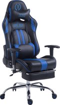 Clp Limit V2 - Bureaustoel - Kunstleer - Zwart/blauw - Met voetsteun