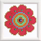 Diamond Painting Volwassenen - Ronde Steentjes - Volledig Pakket - Hobby - Diamond Dotz® - DD1.008F - Flower power met lijst