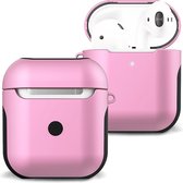 Case Geschikt voor AirPods 2 Hoesje Hoes Hard Cover - Hoesje Geschikt voor Apple Airpods 2 Case - Roze