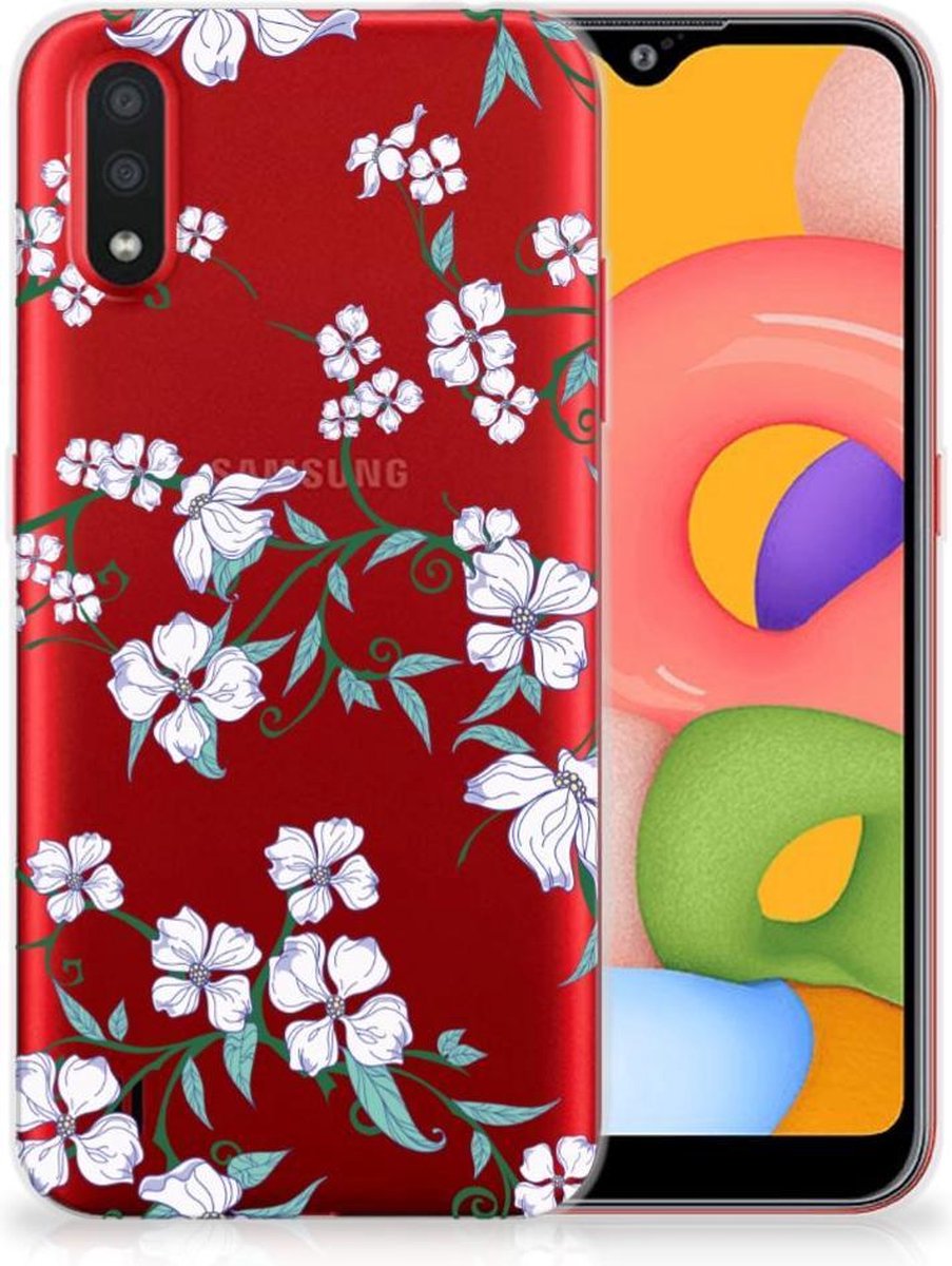 Samsung Galaxy A01 Uniek TPU Case Blossom White