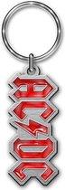 AC/DC - Logo Sleutelhanger - Rood/Zilverkleurig