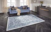 Oosters vloerkleed Maschad Elle Decoration - saffierblauw 160x230 cm
