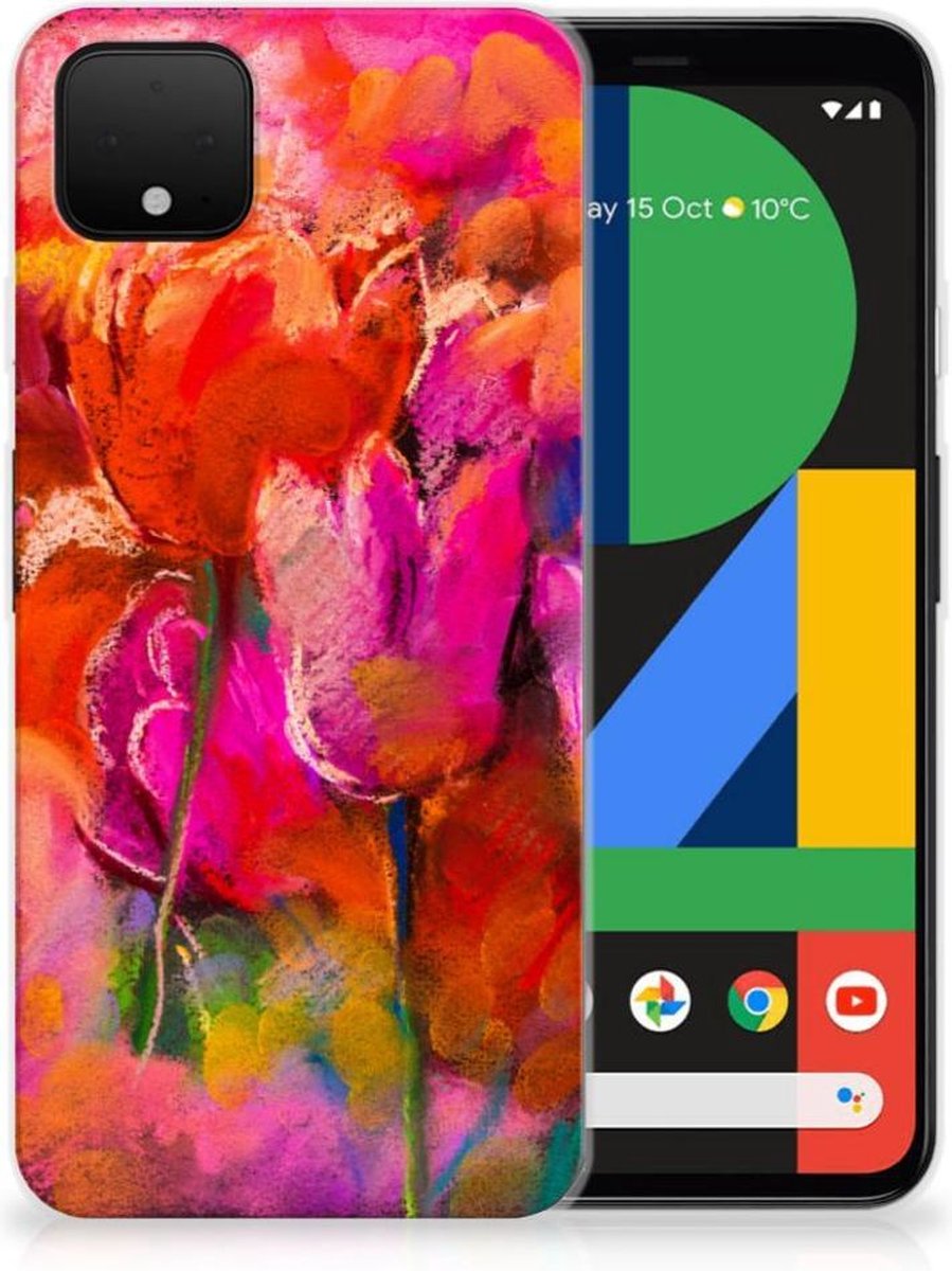 Back Cover voor Hoesje maken Google Pixel 4 XL Tulips