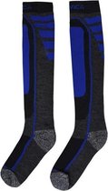 Nevica - 2 Paar Skisokken Heren - Grijs/Royal blue - Maat 41-46