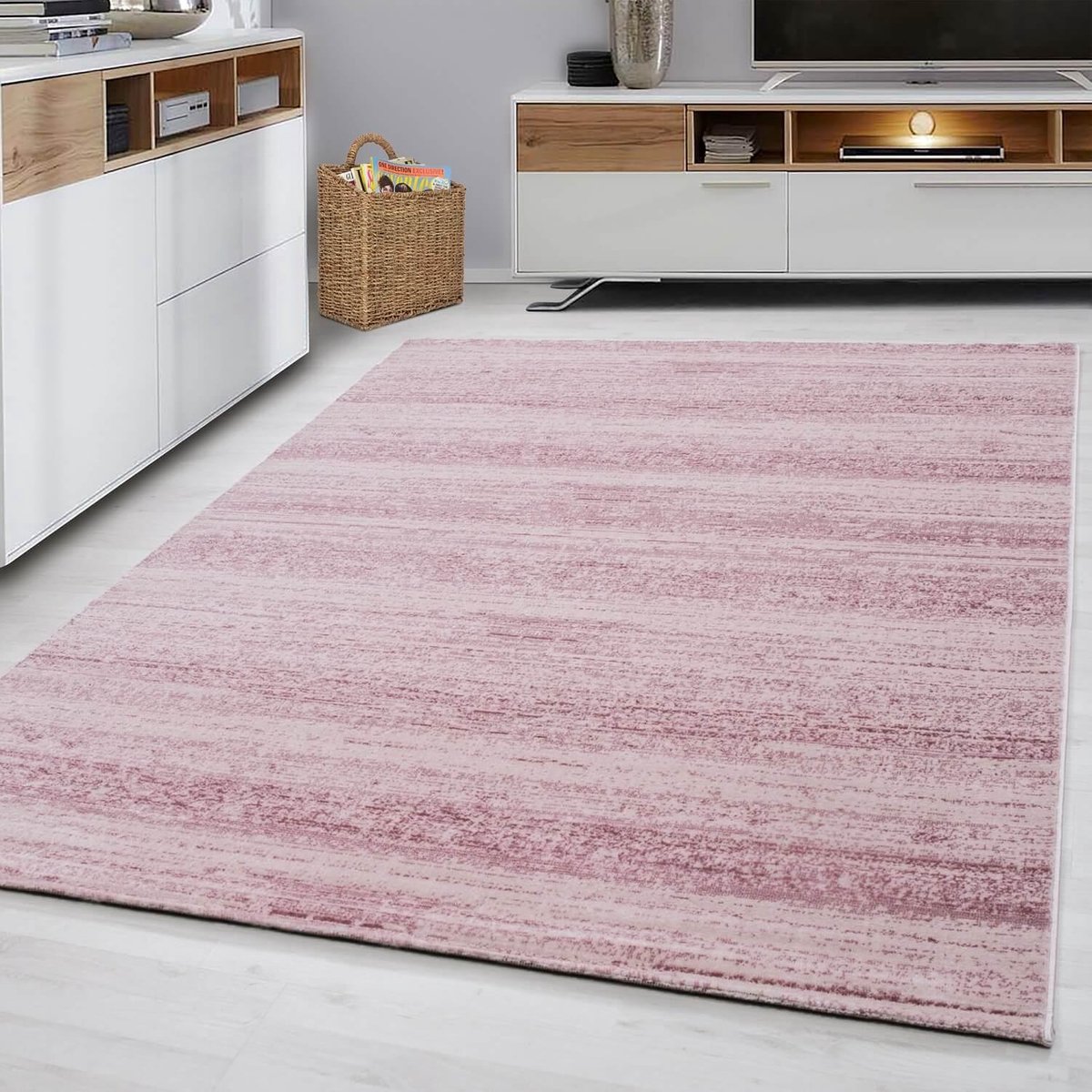 Modern vloerkleed -Plus Roze 8000 160x230cm