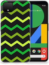 Google Pixel 4 XL TPU bumper Zigzag Groen