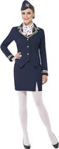 Airways Attendant Stewardess kostuum donkerblauw maat L (44/46)