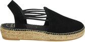 Toni Pons Nuria Dames Espadrilles - Black/Black-Black - Maat 38