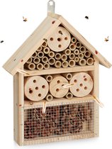 Relaxdays insectenhotel bouwpakket - groot - nestkast insecten - bijenhotel - insectenhuis