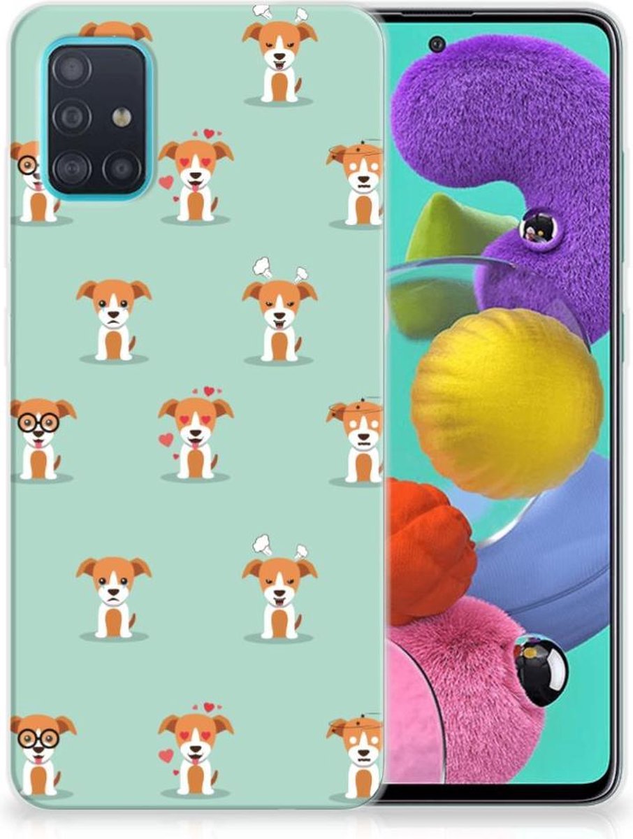 Samsung Galaxy A51 TPU Hoesje Pups