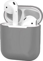 Hoes voor Apple AirPods Hoesje Case Siliconen Cover Ultra Dun - Grijs