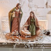 LOBERON Kerstbeeld set van 3 Rokitno bont