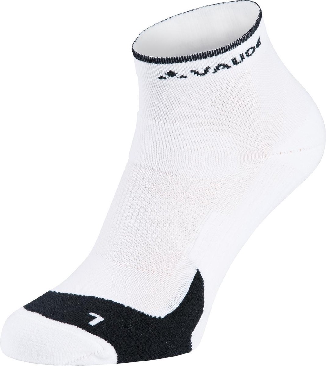 Vaude Bike Socks Short Fietssokken Unisex - White - Maat 39-41