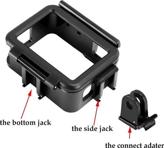 Telesin Vertical/Horizontale Frame Case + Quick Buckle Tripod Mount voor GoPro  Hero