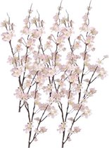 5x Stuks roze appelbloesem kunstbloem/tak met 57 bloemetjes 84 cm - Nepbloemen - Kunstbloemen