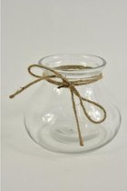 Glazen Vazen En Flessen - Vase Julia With Rope D-15 H-12 Cm