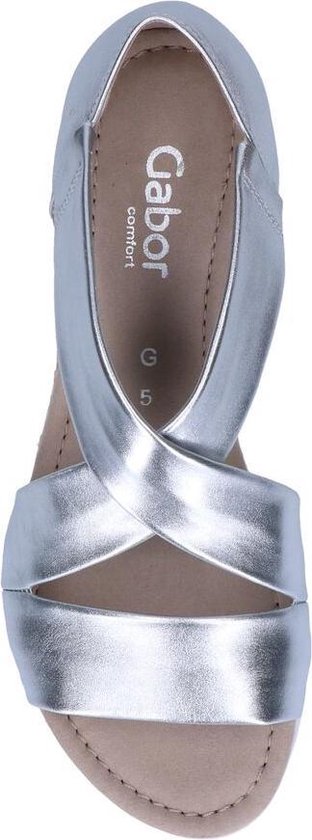 gabor zilveren sandaal, GABOR 42.751.10 Sandaal zilver maat bol.com -  minifabriek.com