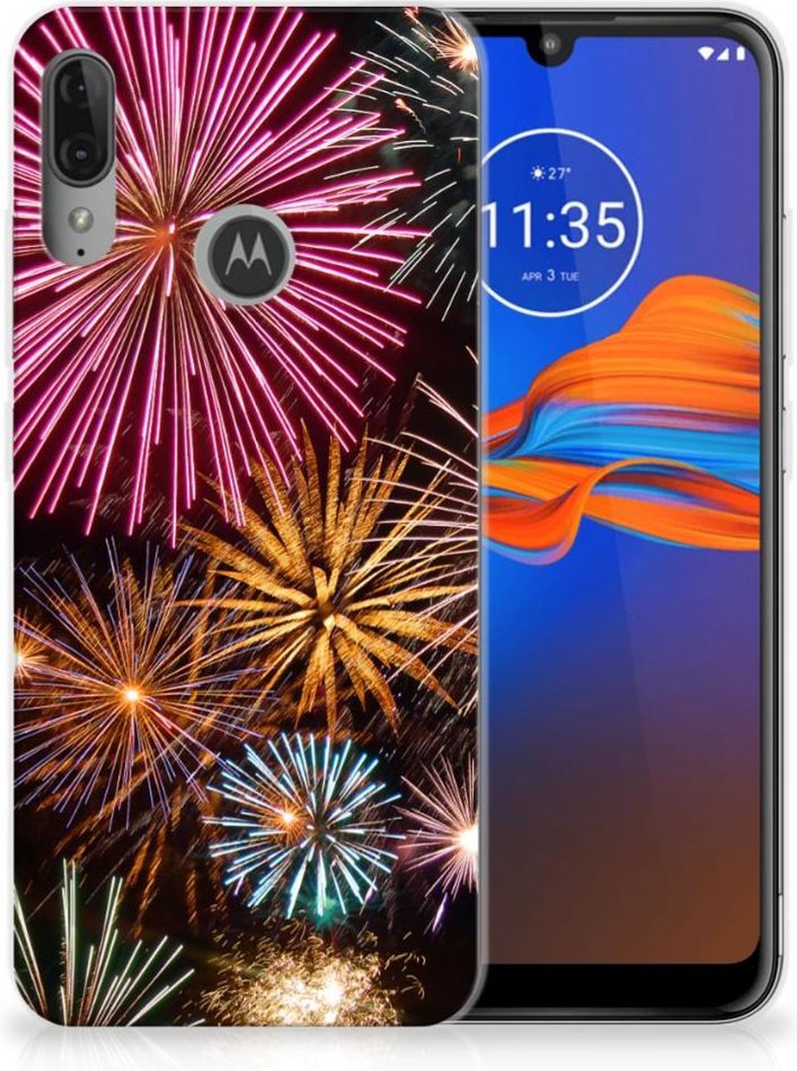Motorola Moto E6 Plus Silicone Back Cover Vuurwerk