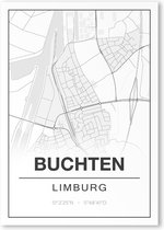 Poster/plattegrond BUCHTEN - A4