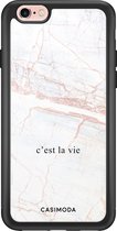 iPhone 6/6s hoesje glass - C'est la vie | Apple iPhone 6/6s case | Hardcase backcover zwart