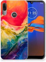 GSM Hoesje Motorola Moto E6 Plus Hoesje maken Watercolor Dark