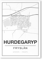 Poster/plattegrond HURDEGARYP - A4