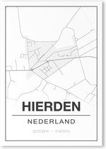 Poster/plattegrond HIERDEN - A4