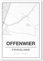 Poster/plattegrond OFFENWIER - 30x40cm