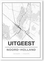 Poster/plattegrond UITGEEST - 30x40cm