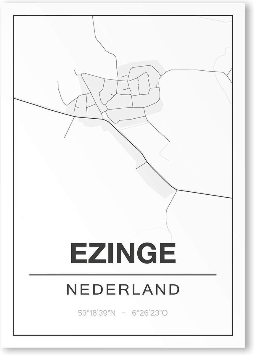 Poster/plattegrond EZINGE - A4