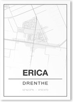 Poster/plattegrond ERICA - 30x40cm