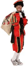 Luxe Piet pak rood - maat XS-S + GRATIS SCHMINK - kostuum pietenpak Sinterklaas