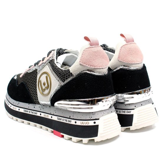 Liu Jo Maxi Alexa sneakers - zwart / combi, ,37 / 4 | bol.com