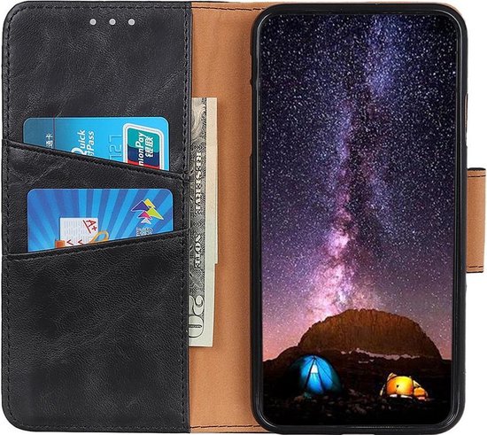 Shop4 Samsung Galaxy Note 10 - Etui Portefeuille Cabello Zwart