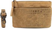 DSTRCT Alligator Creek Leren Schoudertas - Taupe