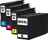 Print-Equipment Inkt cartridges / Alternatief voor HP nr 950 / 951 XL comp BCMY Zwart en Kleur | HP Officejet Pro 251/ 276/ 8100/ 8600/ 8600/ 8610/ 8620