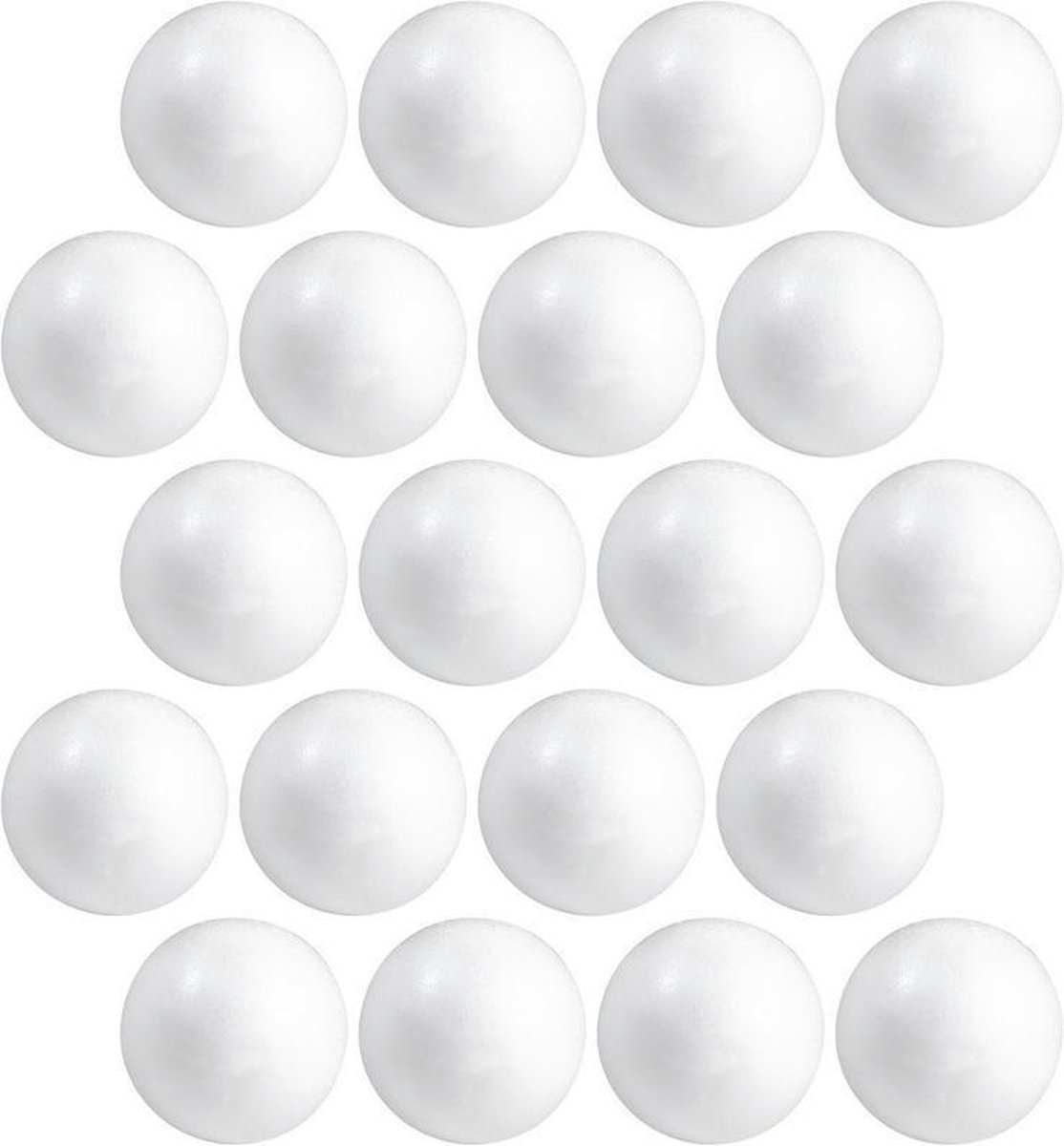 20x Hobby / DIY boule / boule en polystyrène 6 cm Fabriquer des