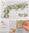 Kraskaart - Scratch Map Alpen Cols per Fiets poster